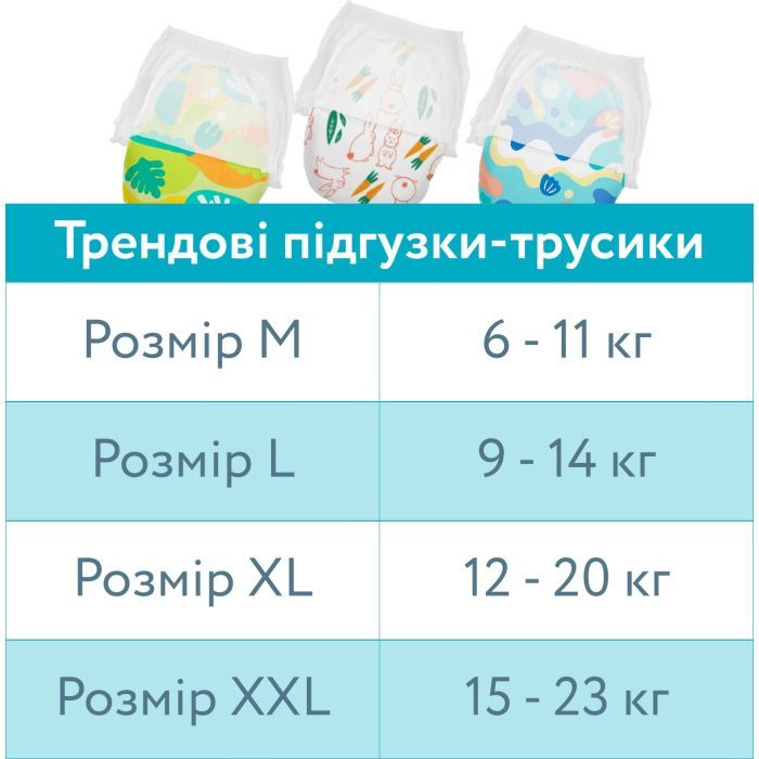 Подгузники Offspring трусики Размер L (9-14 кг) 36 шт, Лес (9355465009091) (DP-OI-FAP-L36P-FRT) изображение 10