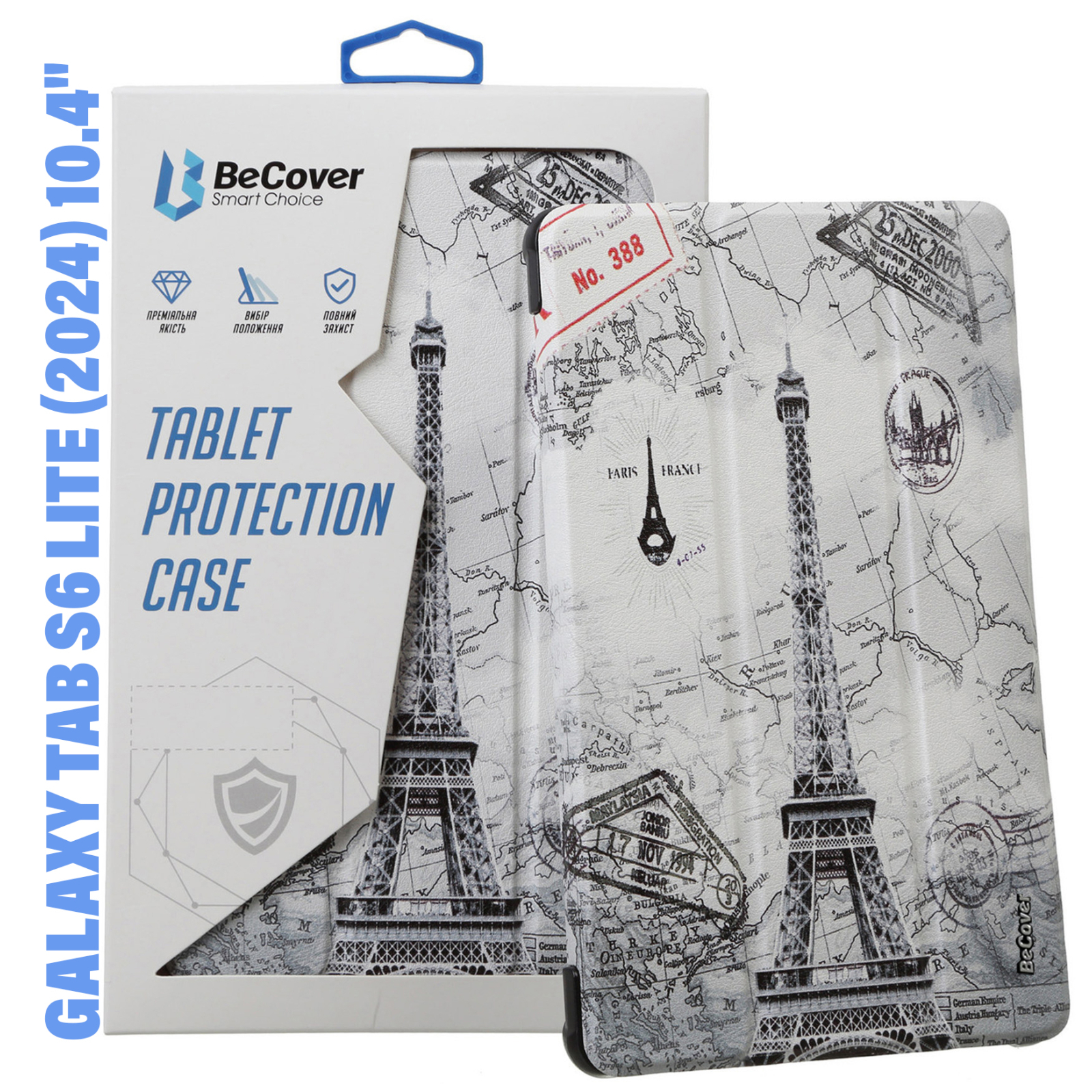 Чехол для планшета BeCover Smart Case Samsung Tab S6 Lite (2024) 10.4" P620/P625/P627 Paris (710831)