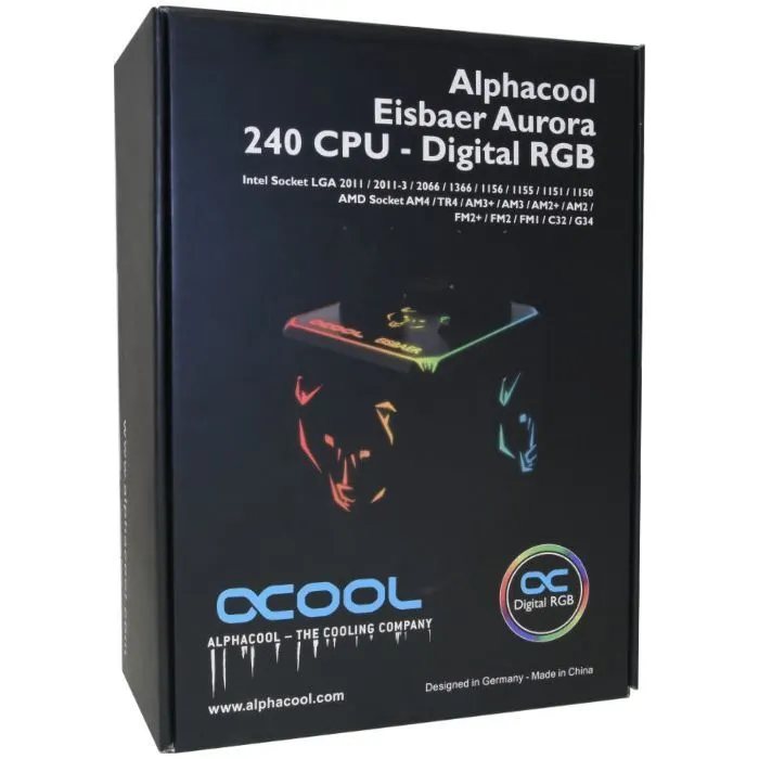Система жидкостного охлаждения Alphacool AURORA 240/DIGITAL RGB 11728 изображение 9