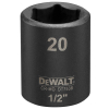 Головка торцевая DeWALT ударная IMPACT 1/2" х 20 мм, шестигранная (DT7538)