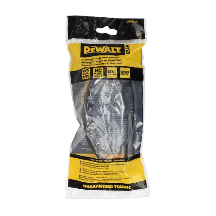 Защитные очки DeWALT Crosscut, тонированные, поликарбонатные (DPG100-2D) изображение 7