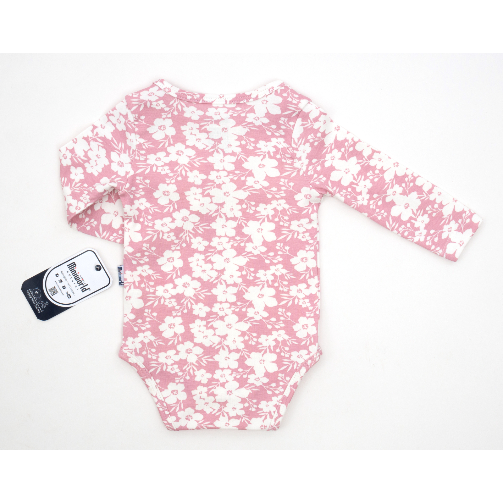 Набір дитячого одягу Miniworld з квіточками (16350-62G-pink) зображення 4