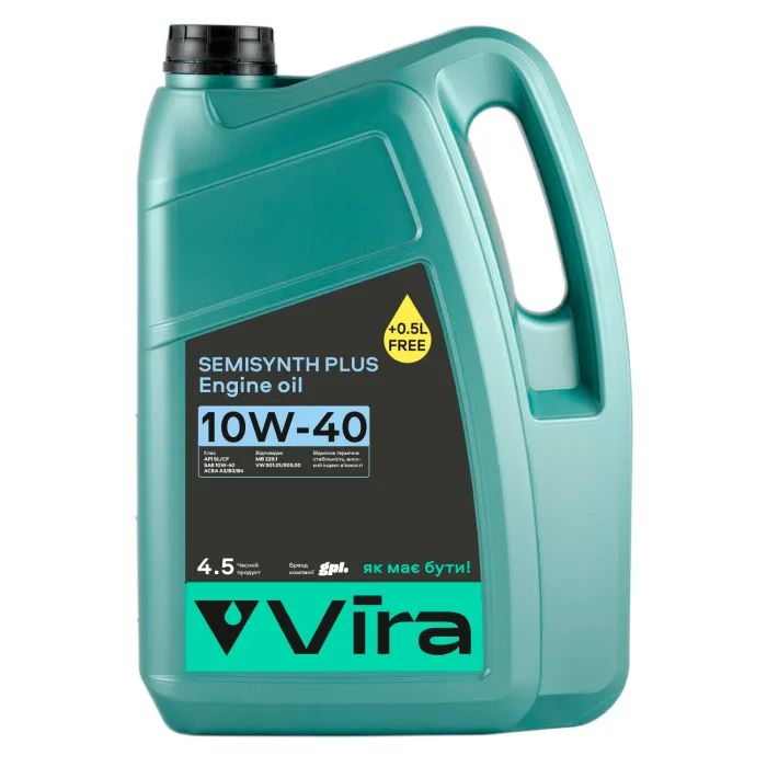 Моторное масло VIRA Semisynthetic Plus 10W-40 1 л (VI0351)