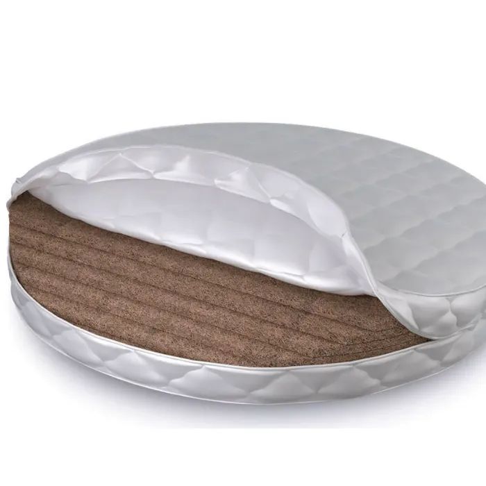 Матрас для детской кроватки Ingvart Smart Bed Round кокос, 72х72 см (2100020000009) изображение 2