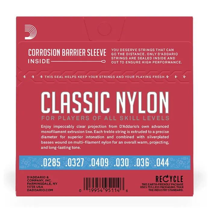 Струни для гітари D'Addario Student Classics Hard Tension (EJ27H) зображення 3