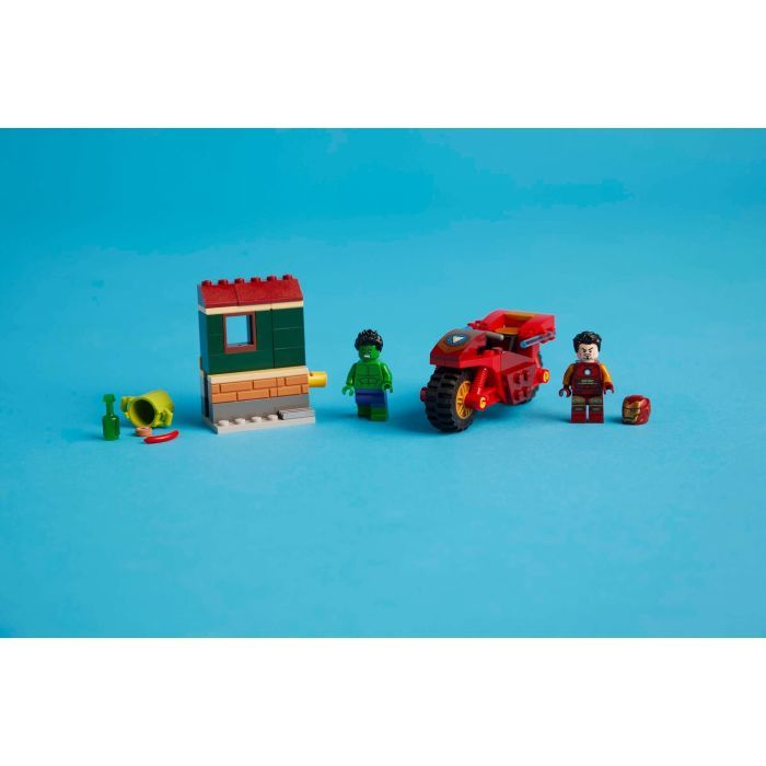 Конструктор LEGO Marvel Железный человек на мотоцикле и Галк 68 деталей (76287) изображение 11