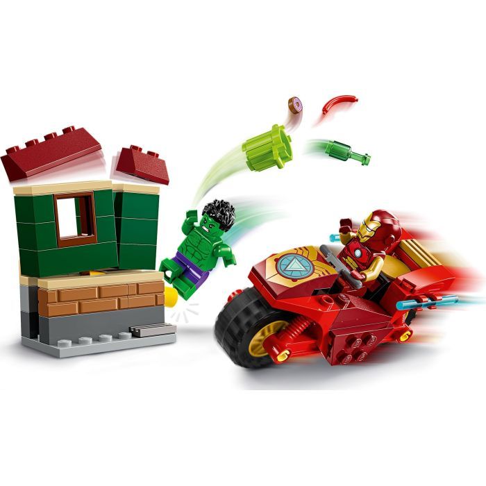 Конструктор LEGO Marvel Железный человек на мотоцикле и Галк 68 деталей (76287) изображение 5