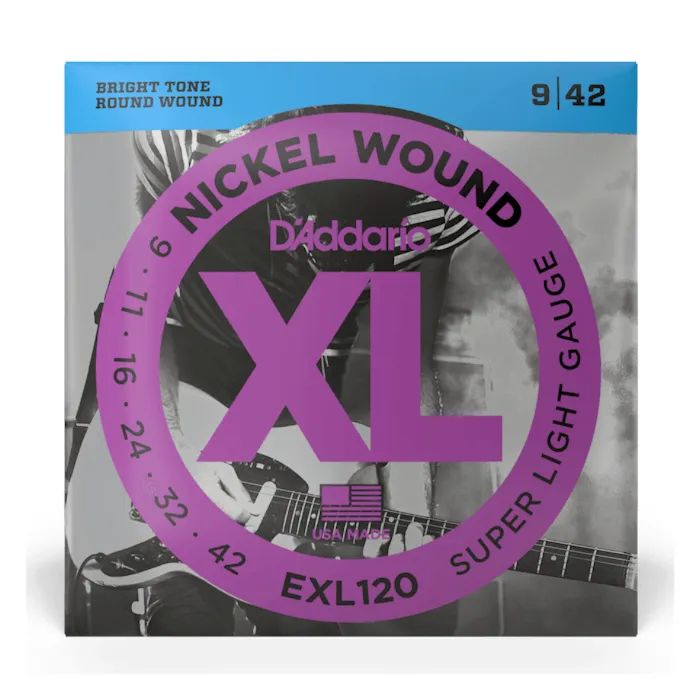 Струни для гітари D'Addario XL Nickel Wound Super Light (09-42) (EXL120)