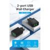 Зарядний пристрій Vention 2xUSB 36W (2xUSB-A) QC3.0 black (FBAB0-EU) зображення 4