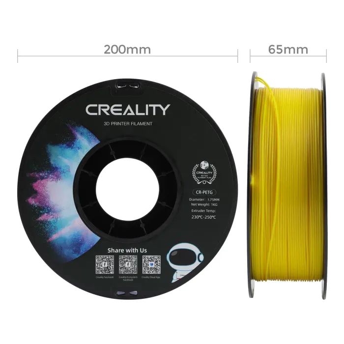 Пластик для 3D-принтера Creality PETG 1.75мм, white, 4x1кг (3301030085) изображение 6
