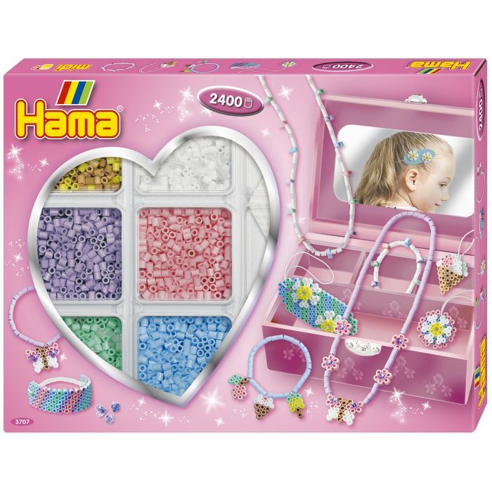 Набор для творчества Hama Термомозаика Модные украшения Цветы с шкатулкой (HM-3707)