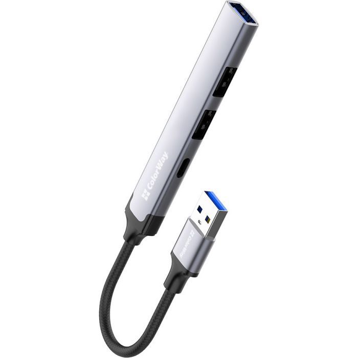 Концентратор ColorWay USB-A 4-в-1 USB2.0х3/USB3.0 (CW-HUB05) изображение 2
