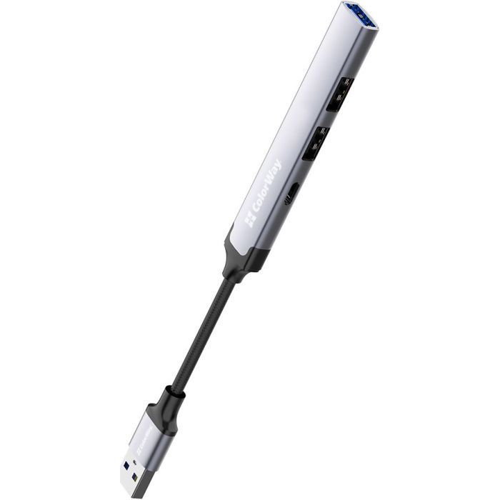 Концентратор ColorWay USB-A 4-в-1 USB2.0х3/USB3.0 (CW-HUB05) изображение 3