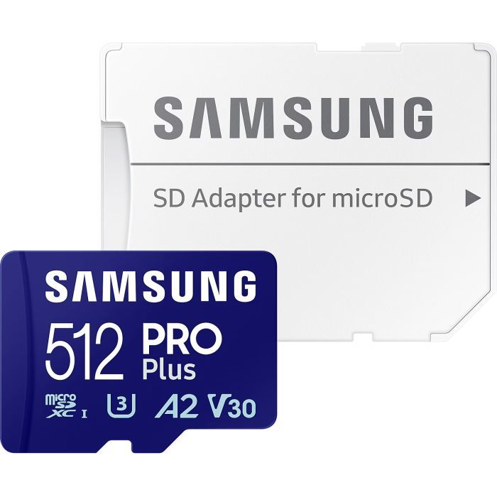 Карта пам'яті Samsung 128 GB microSDXC Pro Plus UHS-I U3 V30 A2 Class 10 + SD-adapter (MB-MD128SA/EU)