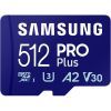 Карта пам'яті Samsung 512 GB microSDXC Pro Plus UHS-I U3 V30 A2 Class 10 + SD-adap (MB-MD512SA/EU) зображення 2