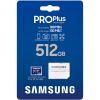 Карта пам'яті Samsung 512 GB microSDXC Pro Plus UHS-I U3 V30 A2 Class 10 + SD-adap (MB-MD512SA/EU) зображення 3