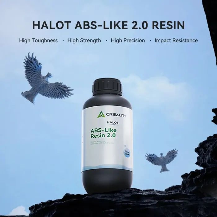Фотополимерная смола Creality Resin HALOT 2.0 ABS-Like 1кг, white (3302040026) изображение 2