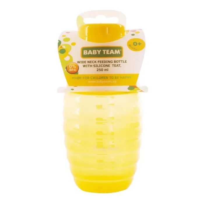 Бутылочка для кормления Baby Team С широким горлом 250 мл (4824428010023) изображение 2