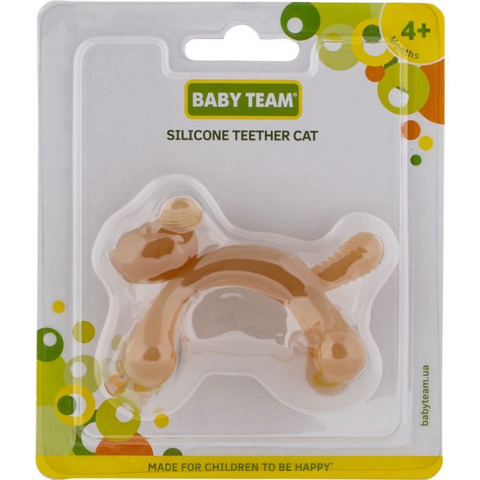 Прорезыватель Baby Team Силиконовый Котик (4824428040266) изображение 2