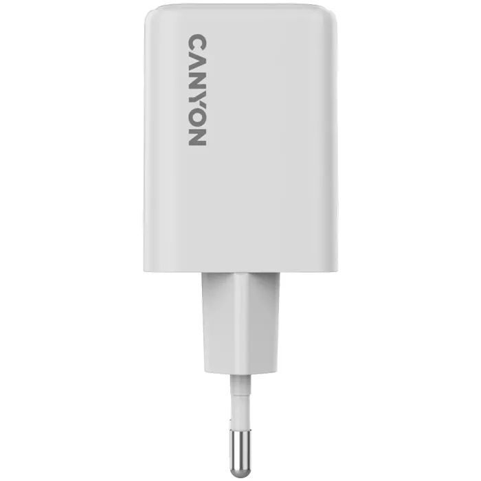 Зарядний пристрій Canyon CU45CC GaN 45W 2xPD EU White (CNS-CUW45CC) зображення 2