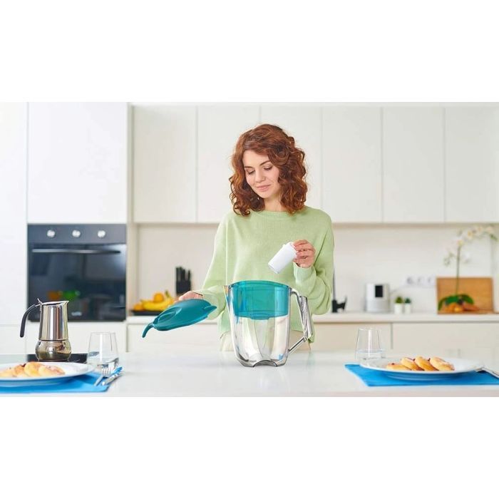 Фільтр-глечик Ecosoft Maxima 5л (3.5л очищеної води) з фільтр-картриджем, аква грін (FMVMAXIMADGECO) зображення 2