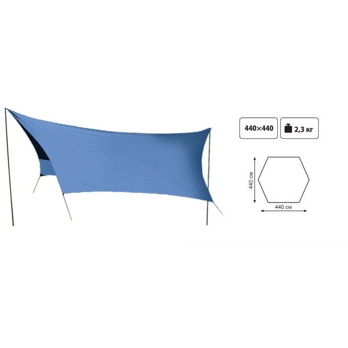 Тент Tramp Lite со стойками Blue (UTLT-036) изображение 2