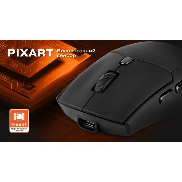 Мишка REAL-EL RM-460W Wireless/Bluetooth Black (EL123200048) зображення 11