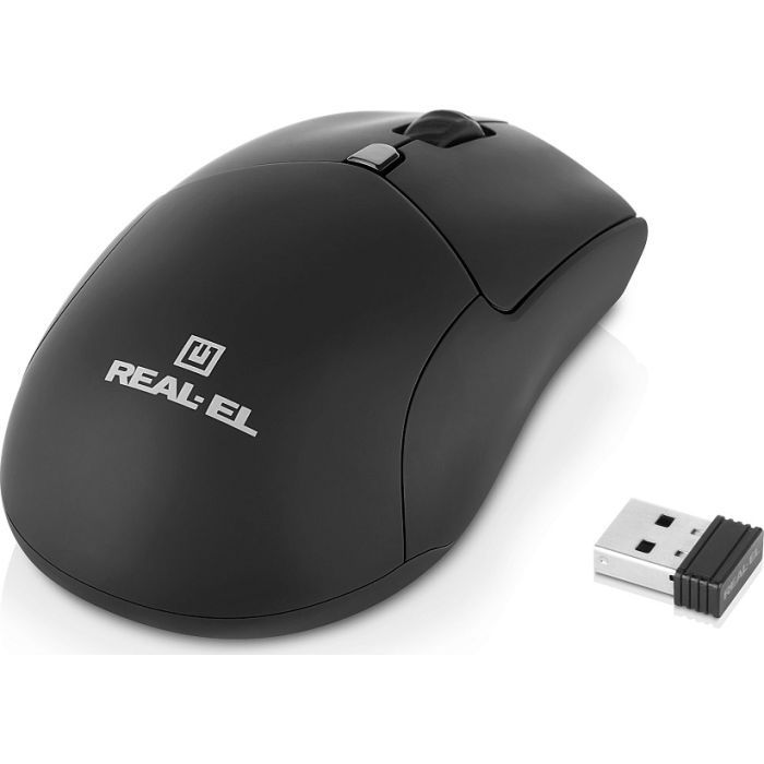 Мишка REAL-EL RM-460W Wireless/Bluetooth Black (EL123200048) зображення 4