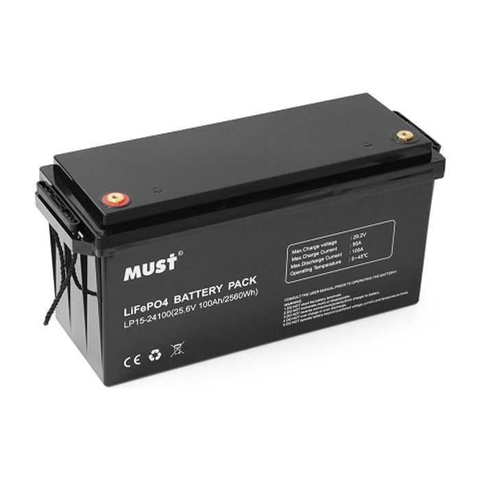 Батарея LiFePo4 Must 25.6V - 100Ah (LP15-24100)
