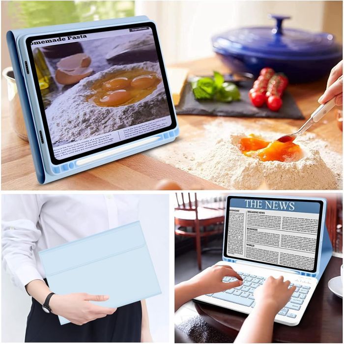 Чехол для планшета BeCover Keyboard Samsung Tab A9 SM-X115 8.7" Light Blue (712358) изображение 6