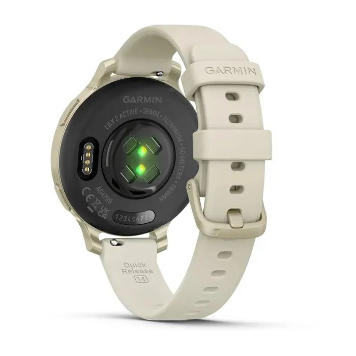 Смарт-годинник Garmin Lily 2 Active, Lunar Gold/Bone, Silicone, (010-02891-00) зображення 6