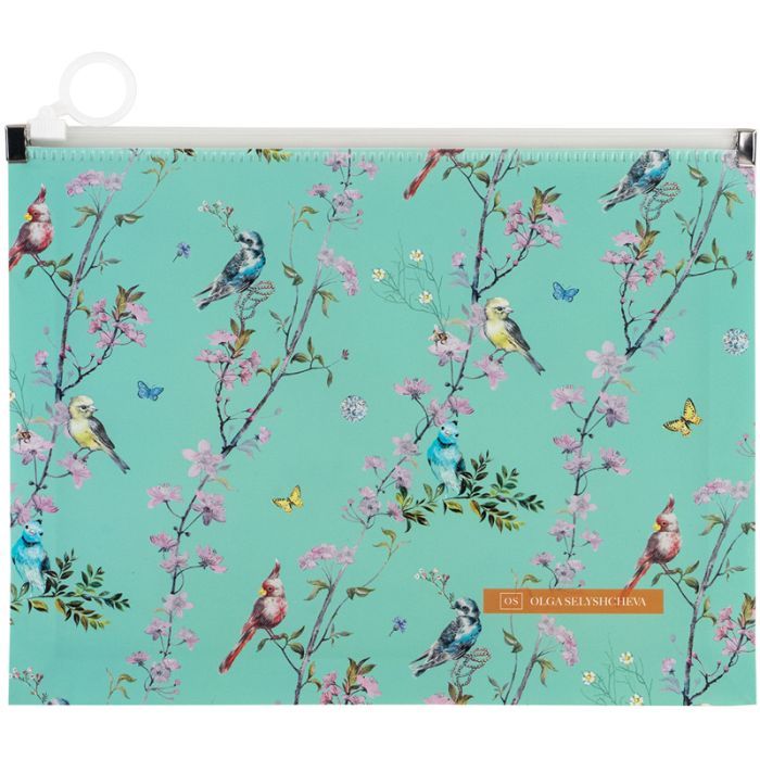 Папка на молнии Axent zip-lock А5 Olga Selyshcheva, Spring (1498-33-A)
