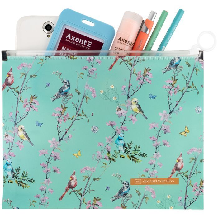 Папка на молнии Axent zip-lock А5 Olga Selyshcheva, Spring (1498-33-A) изображение 3
