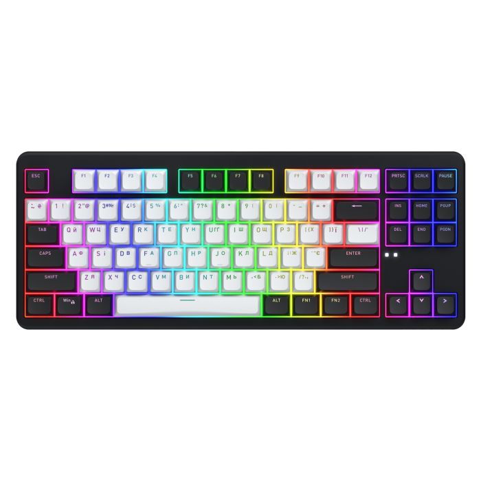 Клавиатура Hator Rockfall 3 Mecha TKL QMK/VIA Orange Wireless Black (HTK850UA)