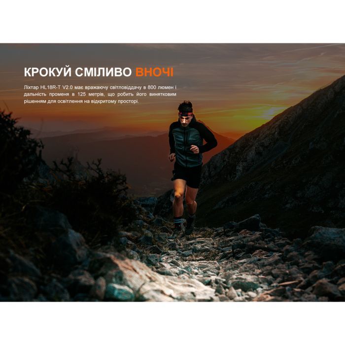 Фонарь Fenix HL18R-T V2.0 білий (HL18RT20W) изображение 7