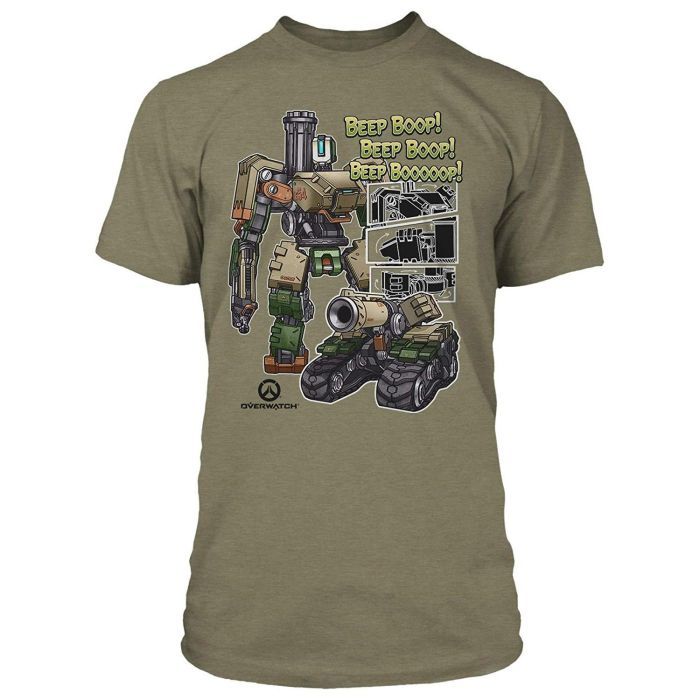 Футболка Jinx Overwatch - Roll Out Premium Tee Olive Heather, XL (JINX-8157 OLXL) изображение 2