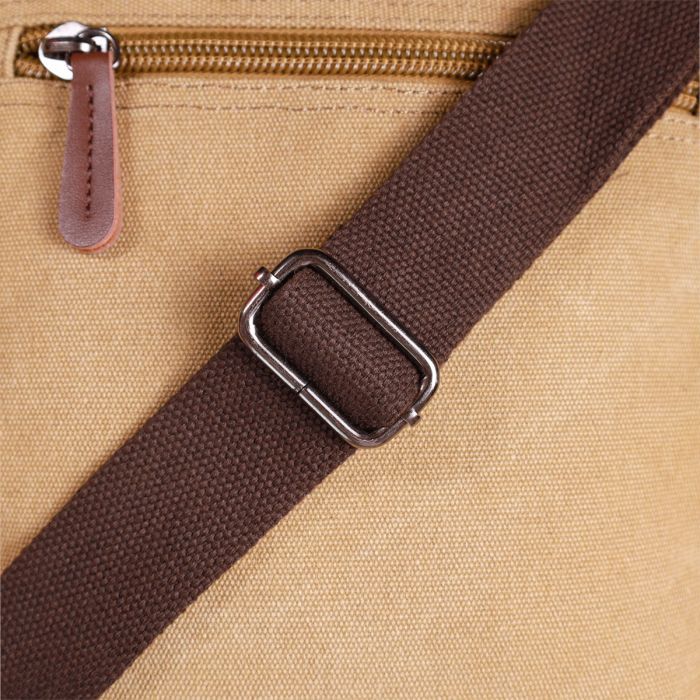 Сумка Vintage На плечо из текстиля Песочная (22229) изображение 11