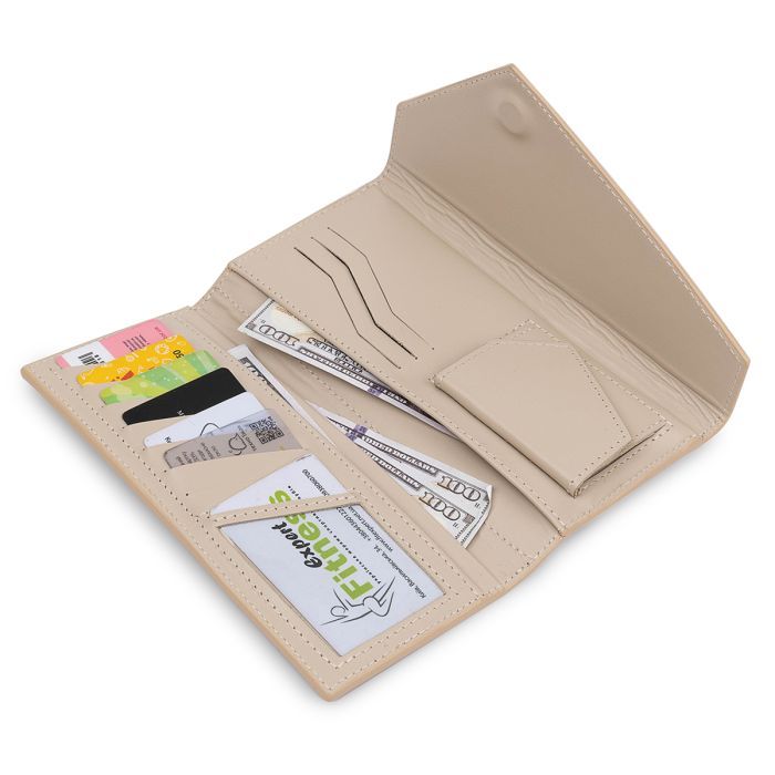 Гаманець Grande Pelle Бежевий (11521) зображення 5