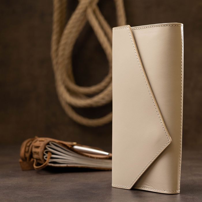 Гаманець Grande Pelle Бежевий (11521) зображення 8