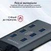 Концентратор Promate USB Hub 7 ports ezhub-7.grey (ezhub-7.grey) зображення 7