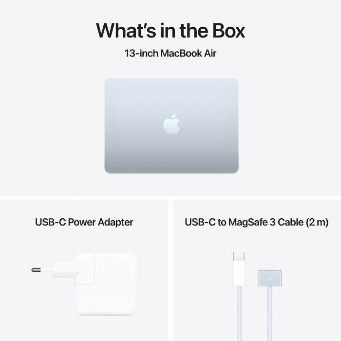 Ноутбук Apple MacBook Air 15 M4 A3241 Sky Blue (MC7A4UA/A) изображение 10