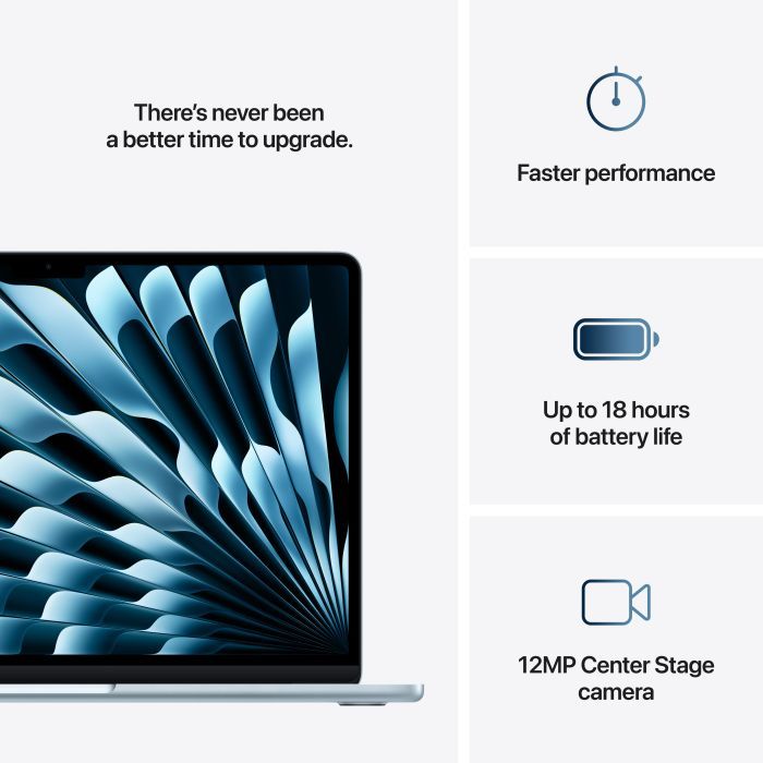 Ноутбук Apple MacBook Air 15 M4 A3241 Sky Blue (MC7A4UA/A) изображение 9