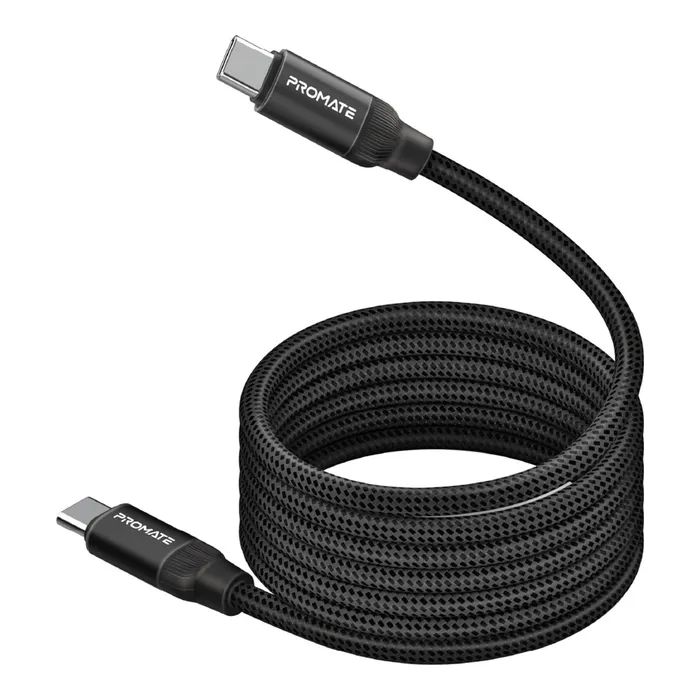 Дата кабель USB-C to USB-C springy.blue Promate (springy.blue)