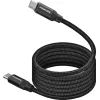 Дата кабель USB-C to USB-C 1.2m Promate (springy.black)