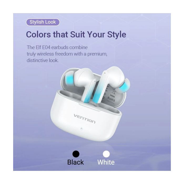 Навушники Vention Elf Earbuds E04 White (NBIW0) зображення 3