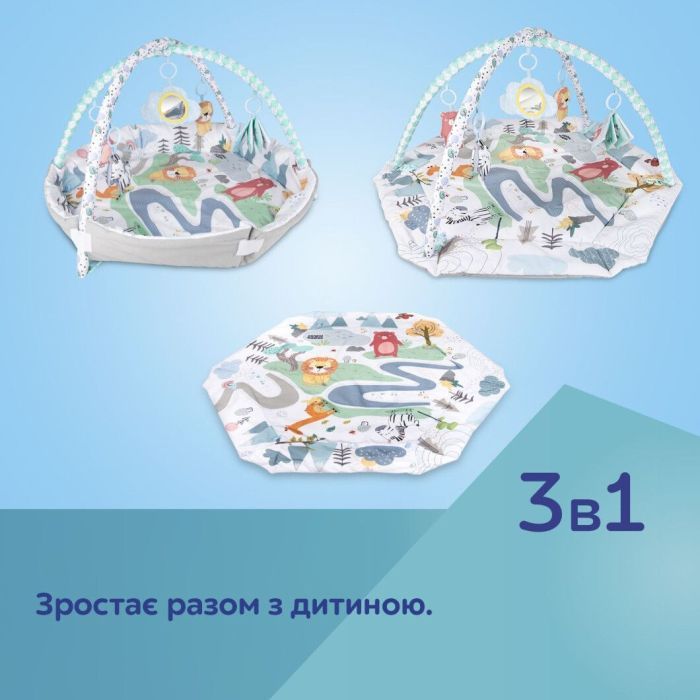 Детский коврик Canpol 0 Safari - серый (81/100) изображение 11