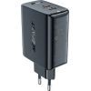 Зарядний пристрій Acefast 2xUSB 50W (USB-C+USB-C) Gan A29 Fast Charger Black (6974316281443) зображення 3