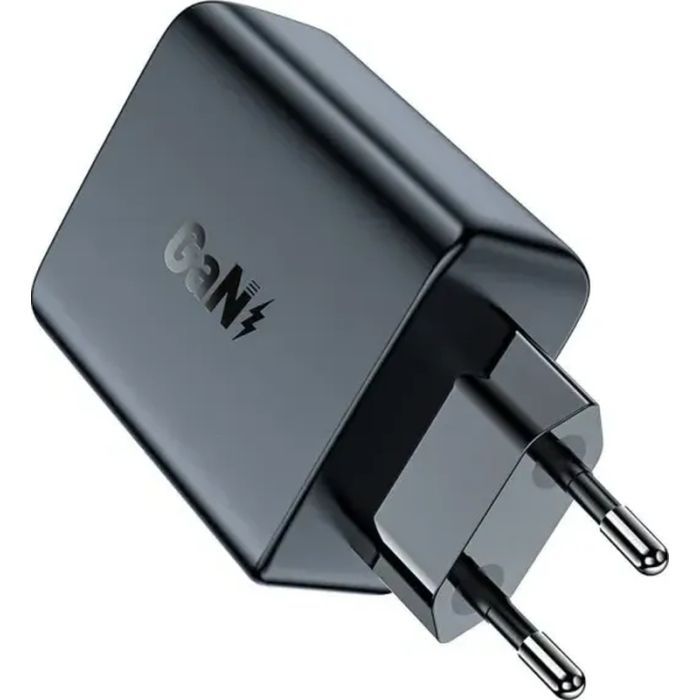 Зарядний пристрій Acefast 2xUSB 50W (USB-C+USB-C) Gan A29 Fast Charger Black (6974316281443) зображення 4