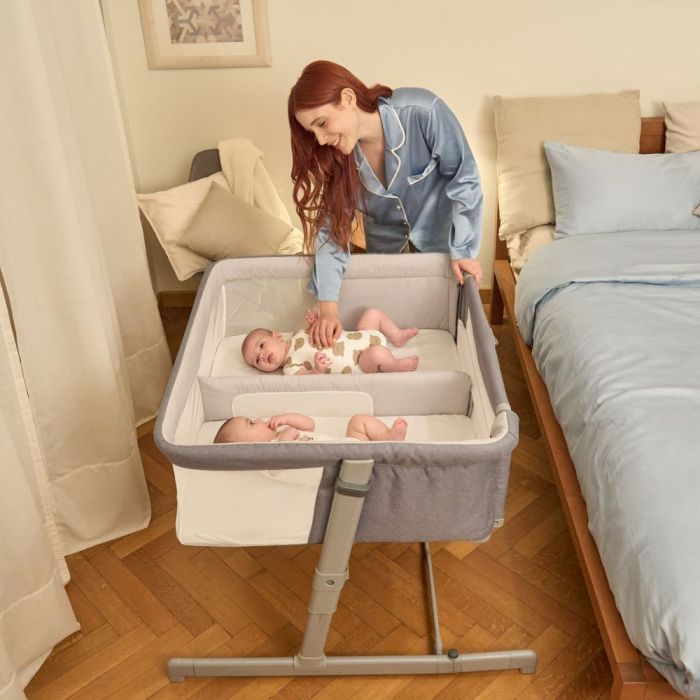 Кроватка Chicco Next2Me Twins для двойни серый (87077.68) изображение 8