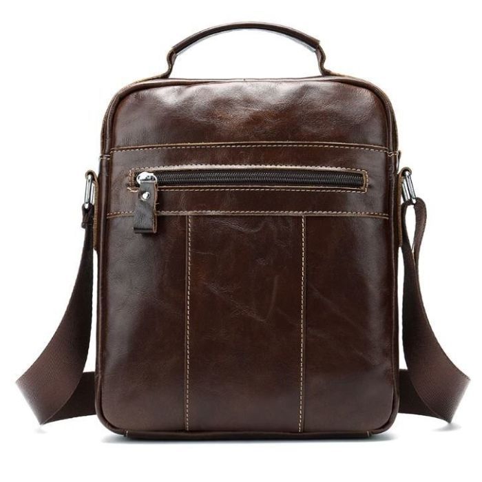 Сумка Vintage Кожаная Коричневая (14846) изображение 10